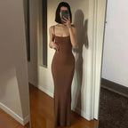 ViviLuxe™ Ankle - Length Camisole Dress — Own Every Curve and Command Every Room with Effortless Glamour (S black) - Dress | Zavonix