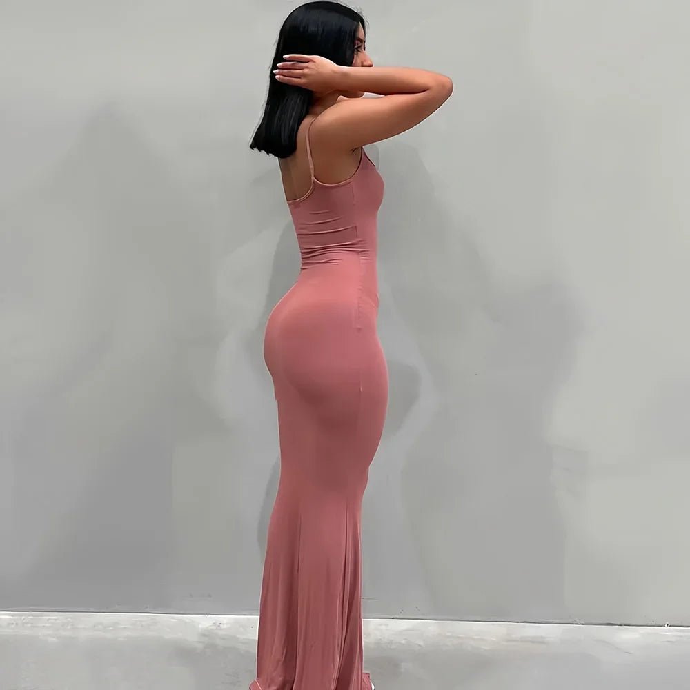 ViviLuxe™ Ankle - Length Camisole Dress — Own Every Curve and Command Every Room with Effortless Glamour (S black) - Dress | Zavonix