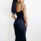 ViviLuxe™ Ankle - Length Camisole Dress — Own Every Curve and Command Every Room with Effortless Glamour (S black) - Dress | Zavonix