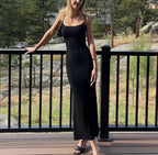 ViviLuxe™ Ankle - Length Camisole Dress — Own Every Curve and Command Every Room with Effortless Glamour (S black) - Dress | Zavonix