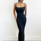 ViviLuxe™ Ankle - Length Camisole Dress — Own Every Curve and Command Every Room with Effortless Glamour (S black) - Dress | Zavonix