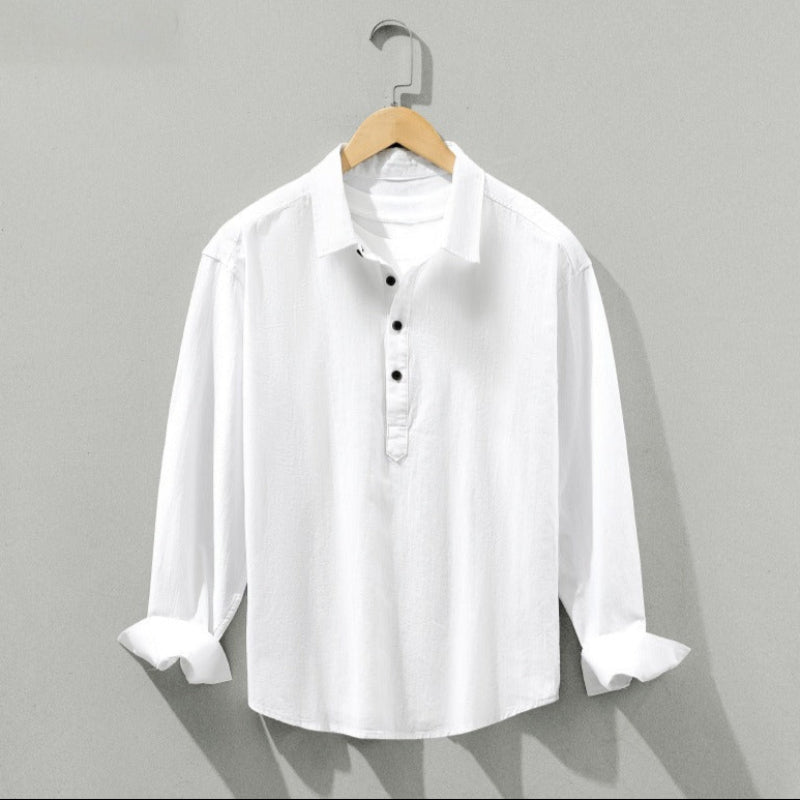 VIVO LINEN - COTTON SHIRT (White XS) - | Zavonix