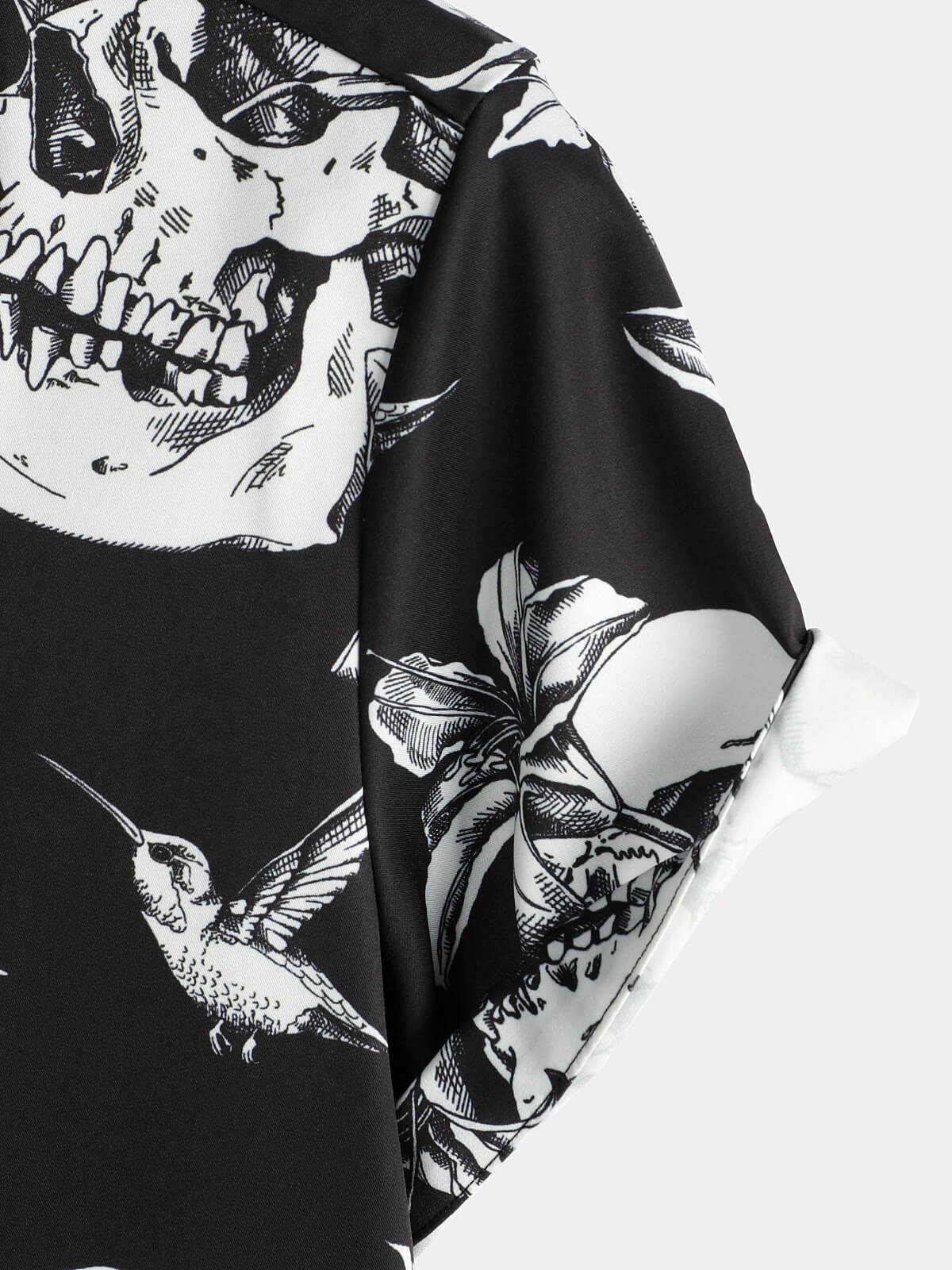 Vornex — Men's Skull Print Short Sleeve Shirt with Casual Fit (S ) - short | Zavonix