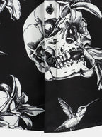 Vornex — Men's Skull Print Short Sleeve Shirt with Casual Fit (S ) - short | Zavonix