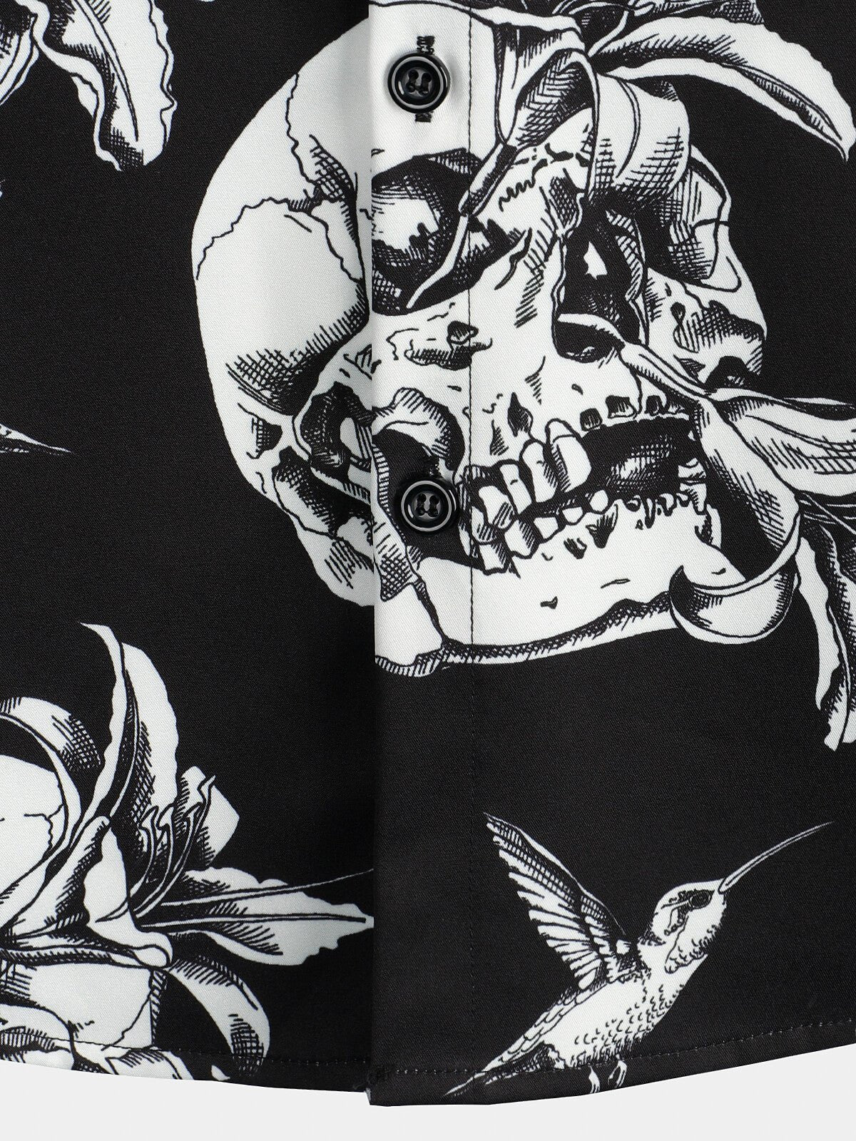 Vornex — Men's Skull Print Short Sleeve Shirt with Casual Fit (S ) - short | Zavonix