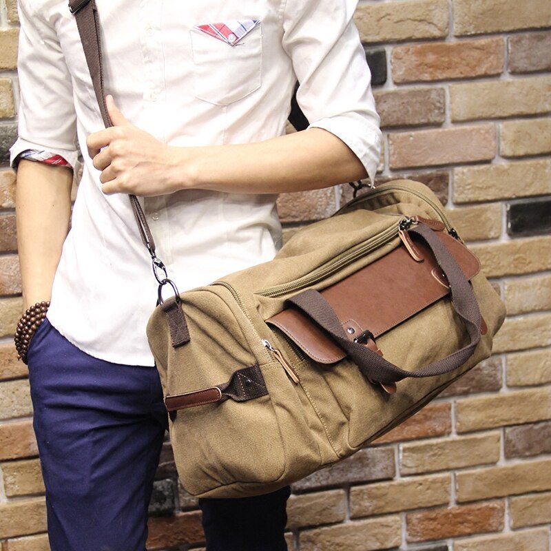 Voyager - Large Capacity Bag by Voyager (Khaki ) - | Zavonix