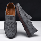 Watford Leather Slip - Ons (Gray US 6 / EU 38) - | Zavonix