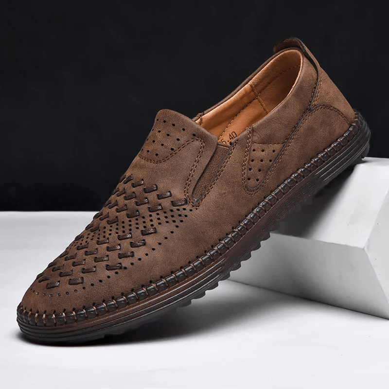 Watford Leather Slip - Ons (Brown US 6 / EU 38) - | Zavonix