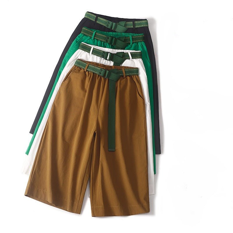 Wide - Leg Linen Shorts™ — Own Every Step with Effortless Cool and Confidence (White XS) - | Zavonix