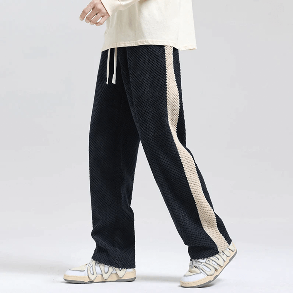 Waffle Velveteen Joggers (Black S) - New Arrivals | Zavonix