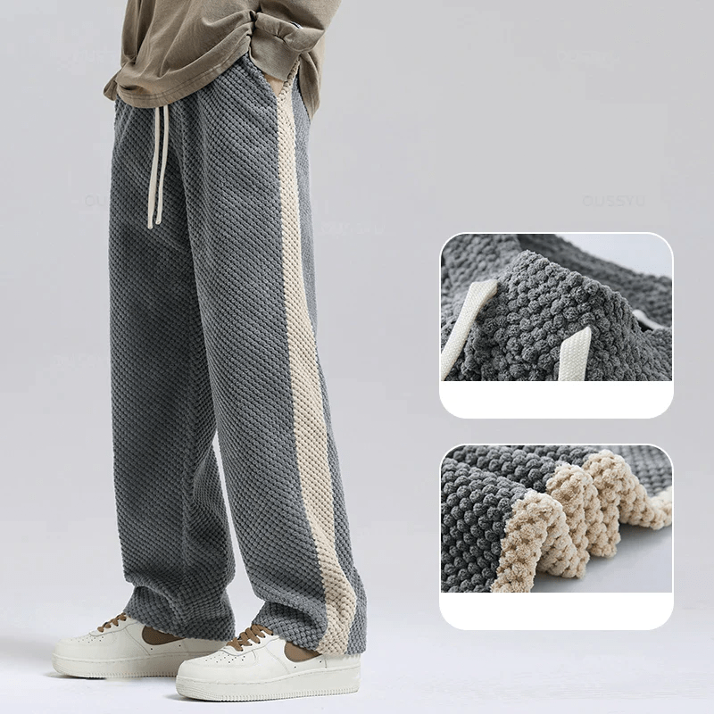 Waffle Velveteen Joggers (Gray S) - New Arrivals | Zavonix