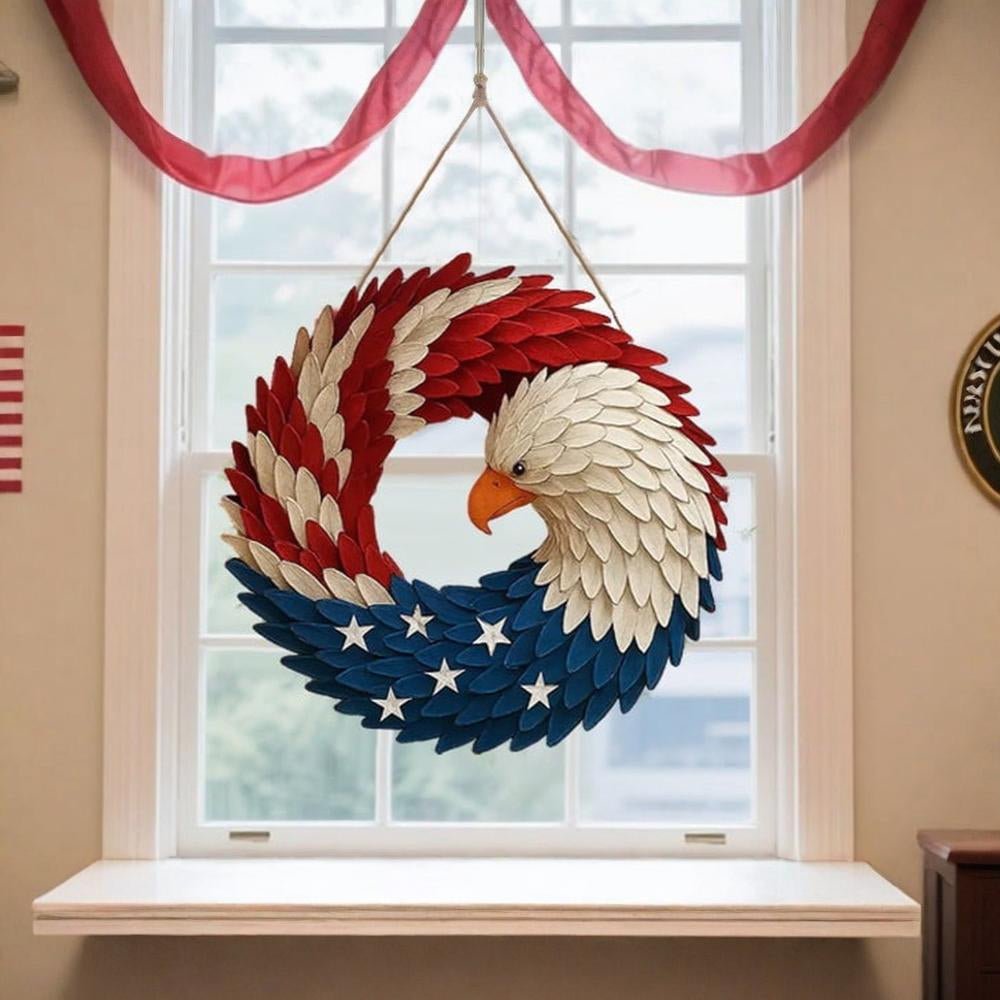 Wall Art Eagle Wreath | Durable Boxwood Display for Indoor and Outdoor Home Decor 6