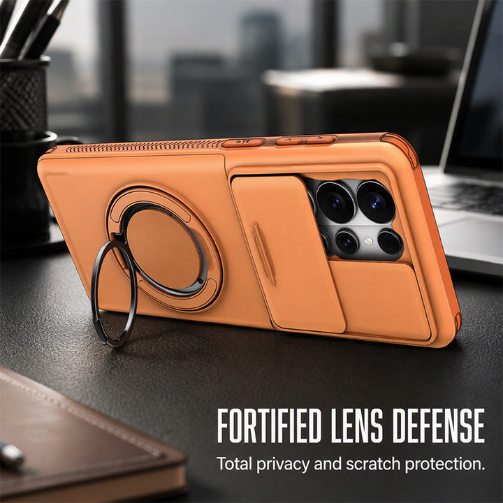 Wallet Phone Case Four Card Storage Sliding Lens Cover Product Image 05
