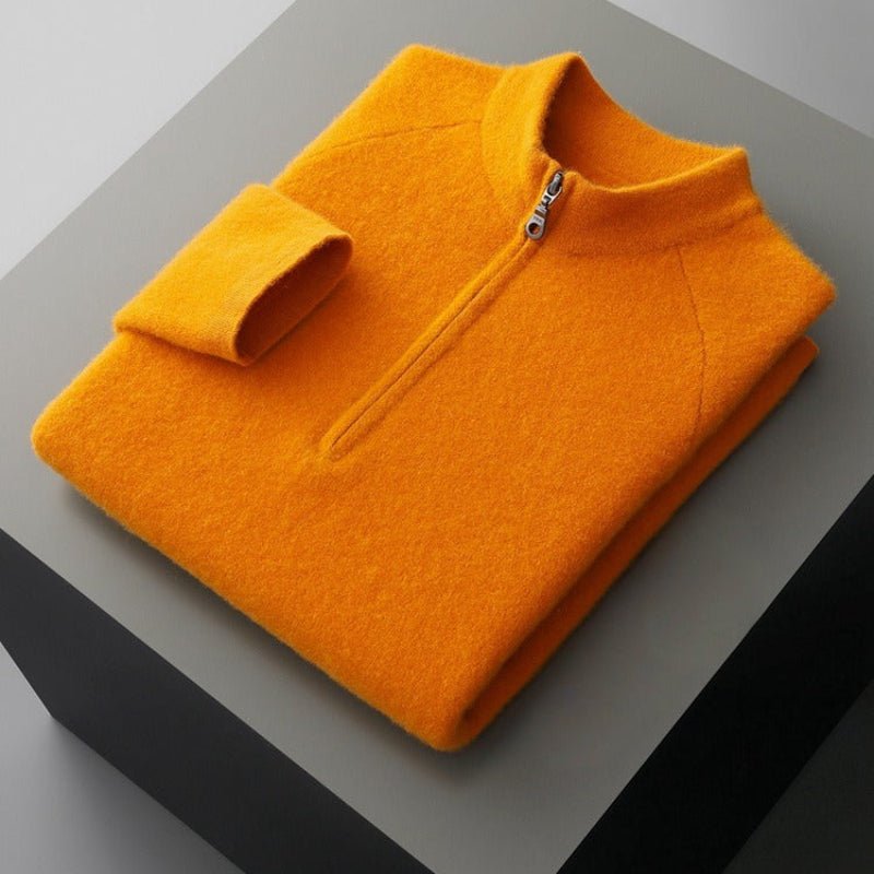 WALTER™ WOOL KNIT CARDIGAN (Orange XS) - | Zavonix