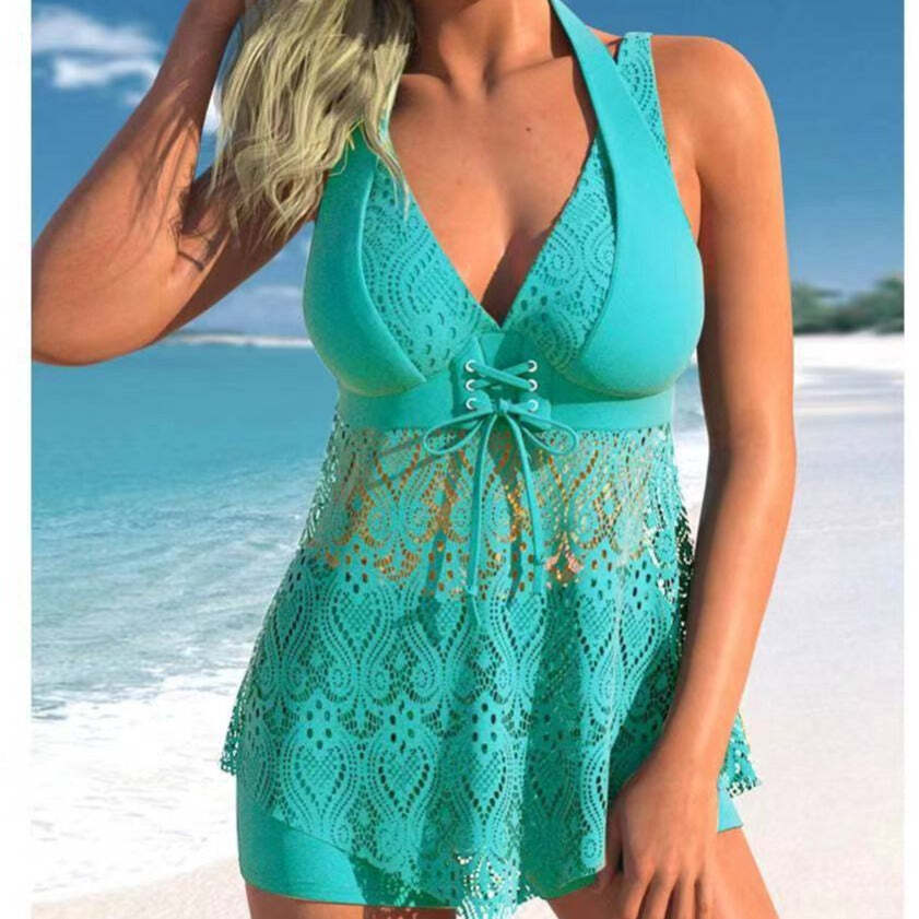 Waveform Lace Accent Tankini Set Product Image 02