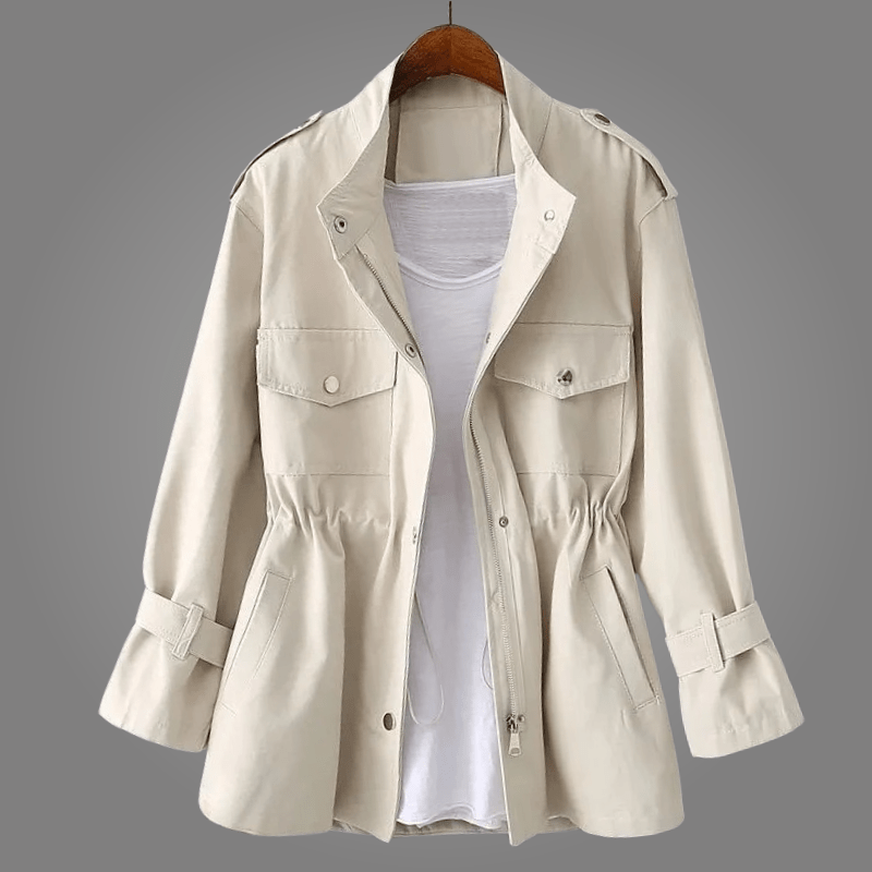 Waxed Cotton Jacket™ — Defy Every Storm and Own Your Power in Style (Cream XS) - | Zavonix
