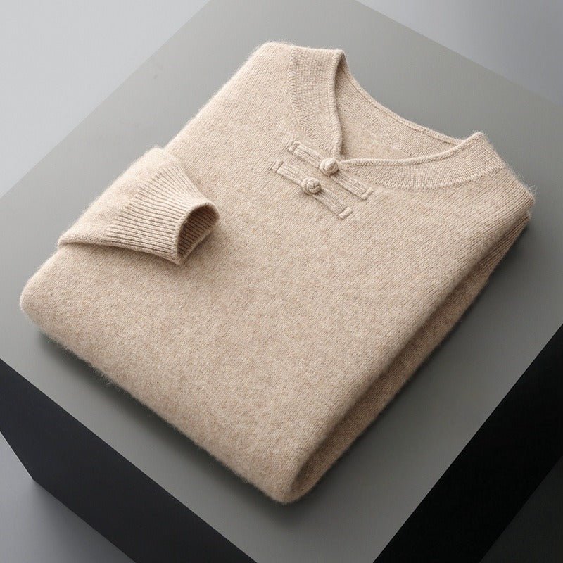 WESTON™ MERINO WOOL PULLOVER (Beige XS) - | Zavonix