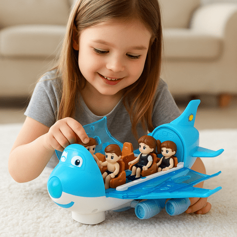 Whirljet Electric Airplane Toy Lights Music Figures Product Image 06