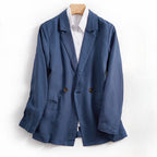 WhisperLoom™ Jacket — Own Every Room with Featherlight Confidence and Cool Authority (Beige XS) - | Zavonix