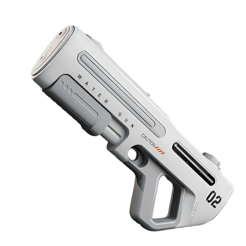 White electric water blaster without LED lighting, shown at an angle