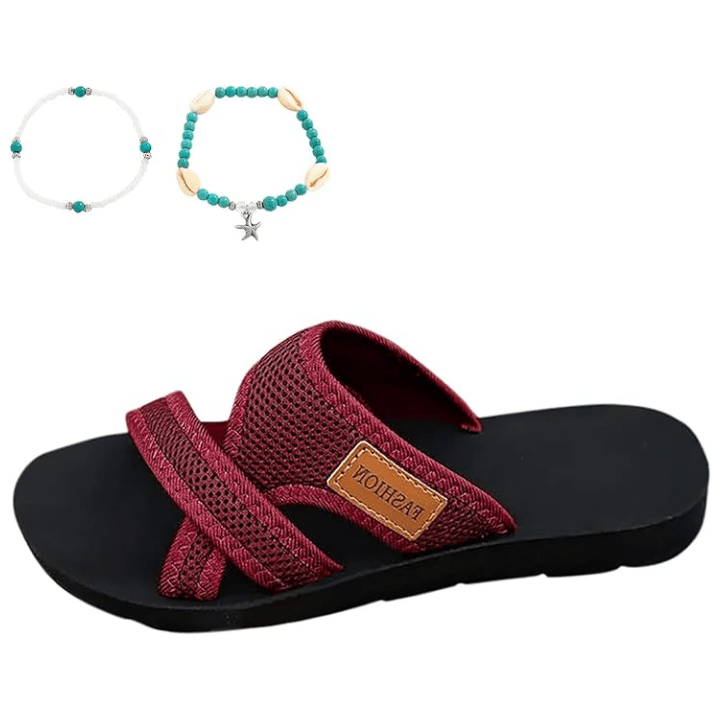 Wide Fit Open Toe Flat Sandals Product Image 06