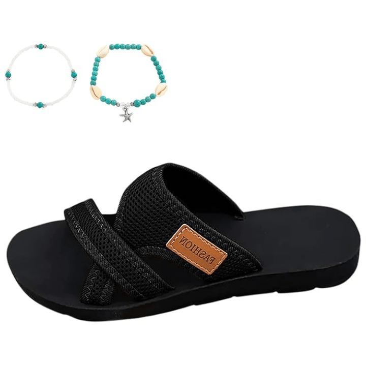 Wide Fit Open Toe Flat Sandals Product Image 07