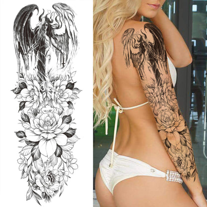 Wilder Temporary Tattoo Sleeve | Maori, Wolf, Lion, Tiger Designs