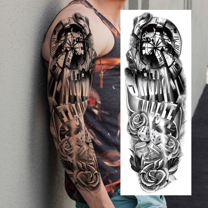 Wilder Temporary Tattoo Sleeve | Maori, Wolf, Lion, Tiger Designs