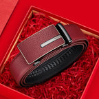 "William Polo" Genuine Leather Belt Premium (Red 41.3" / 105cm) - | Zavonix
