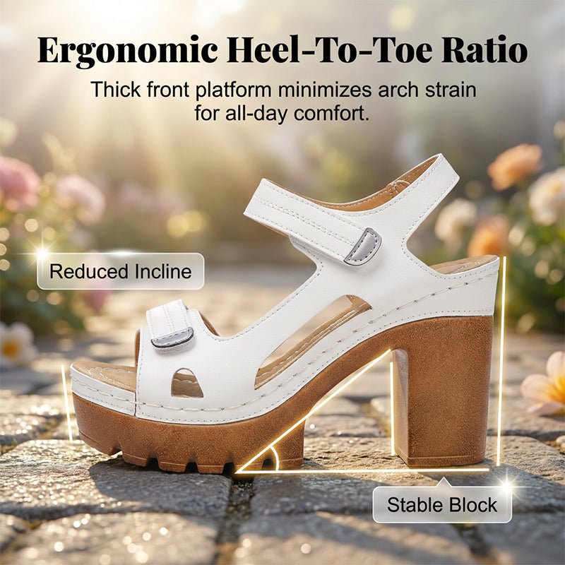 Willow Adjustable Platform Sandals Product Image 05