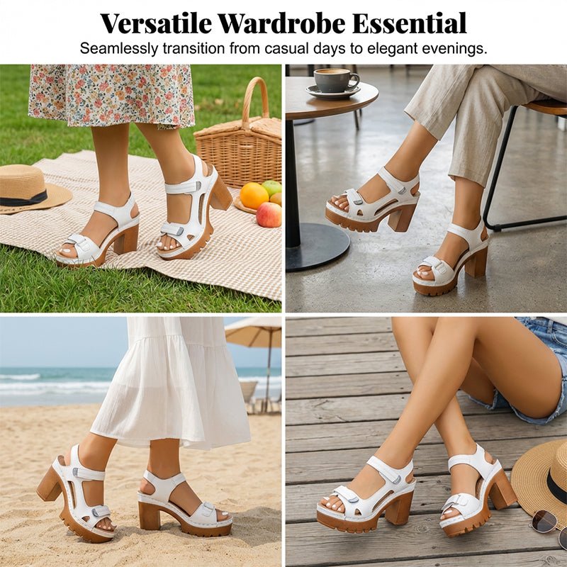 Willow Adjustable Platform Sandals Product Image 06