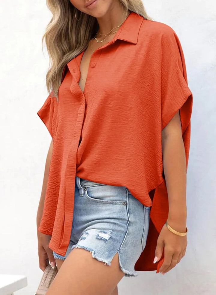 Willow Airy V Neck Oversized Blouse Product Image 08
