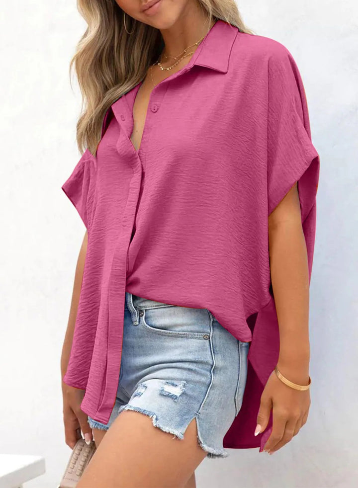 Willow Airy V Neck Oversized Blouse Product Image 10