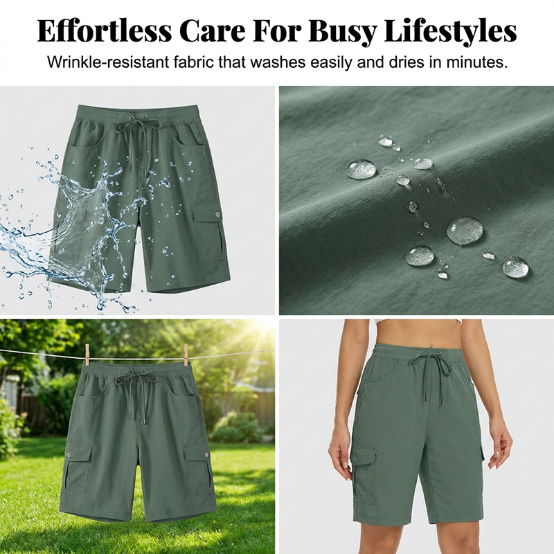 Willow Womens Quick Dry Cargo Shorts Secure Pockets Product Image 06
