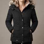 Wina Women's Puffer Jacket | Hooded Slim Fit Design, Insulating Warmth