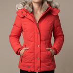 Wina Women's Puffer Jacket | Hooded Slim Fit Design, Insulating Warmth