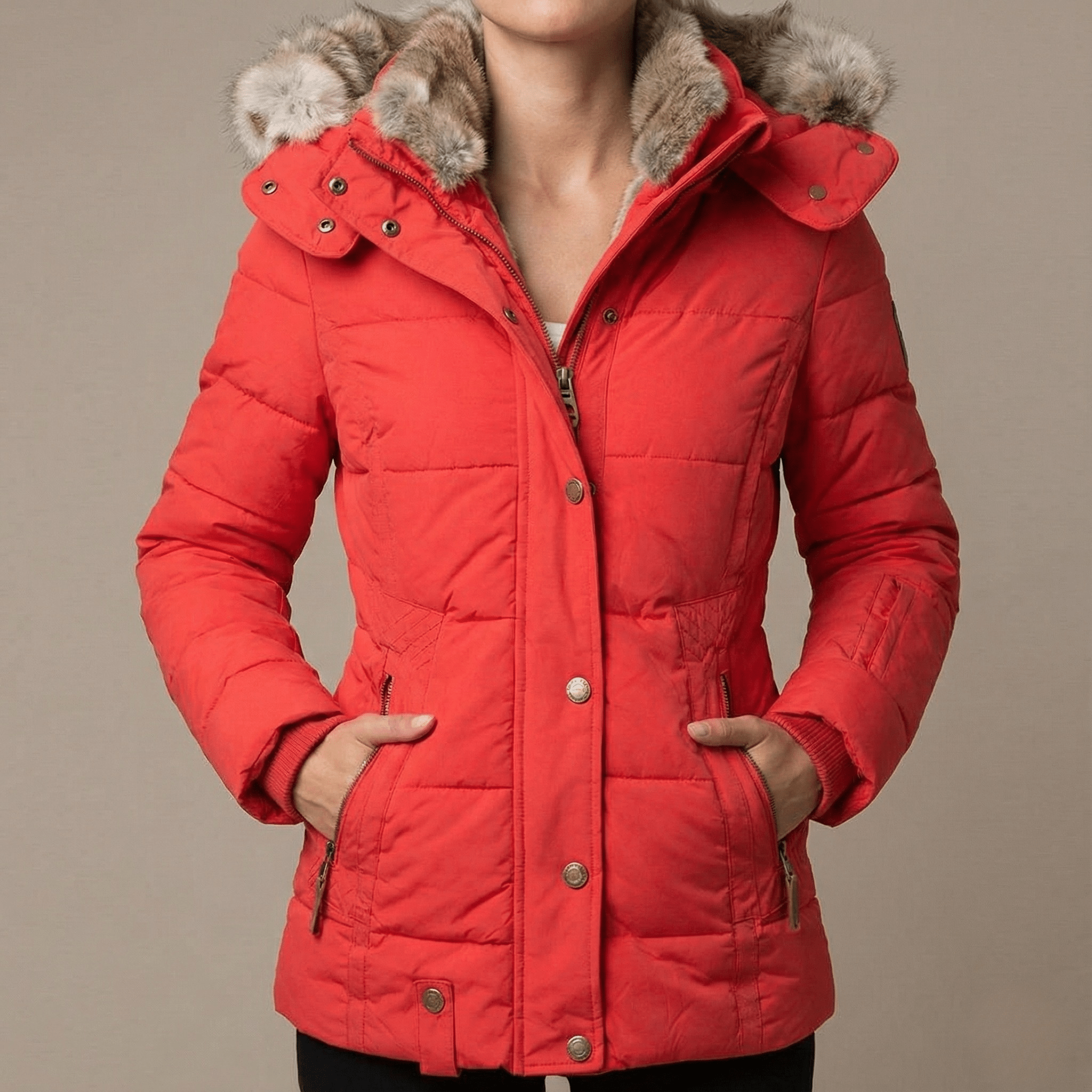 Wina Women's Puffer Jacket | Hooded Slim Fit Design, Insulating Warmth
