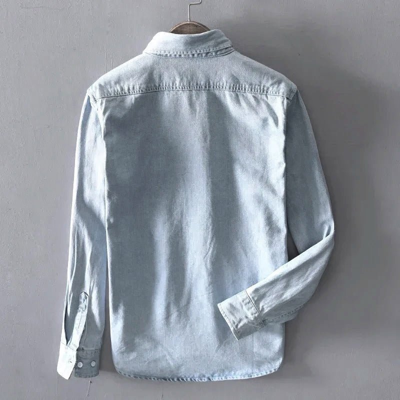 Westlake Denim Shirt (Light Blue S) - Denim shirt | Zavonix