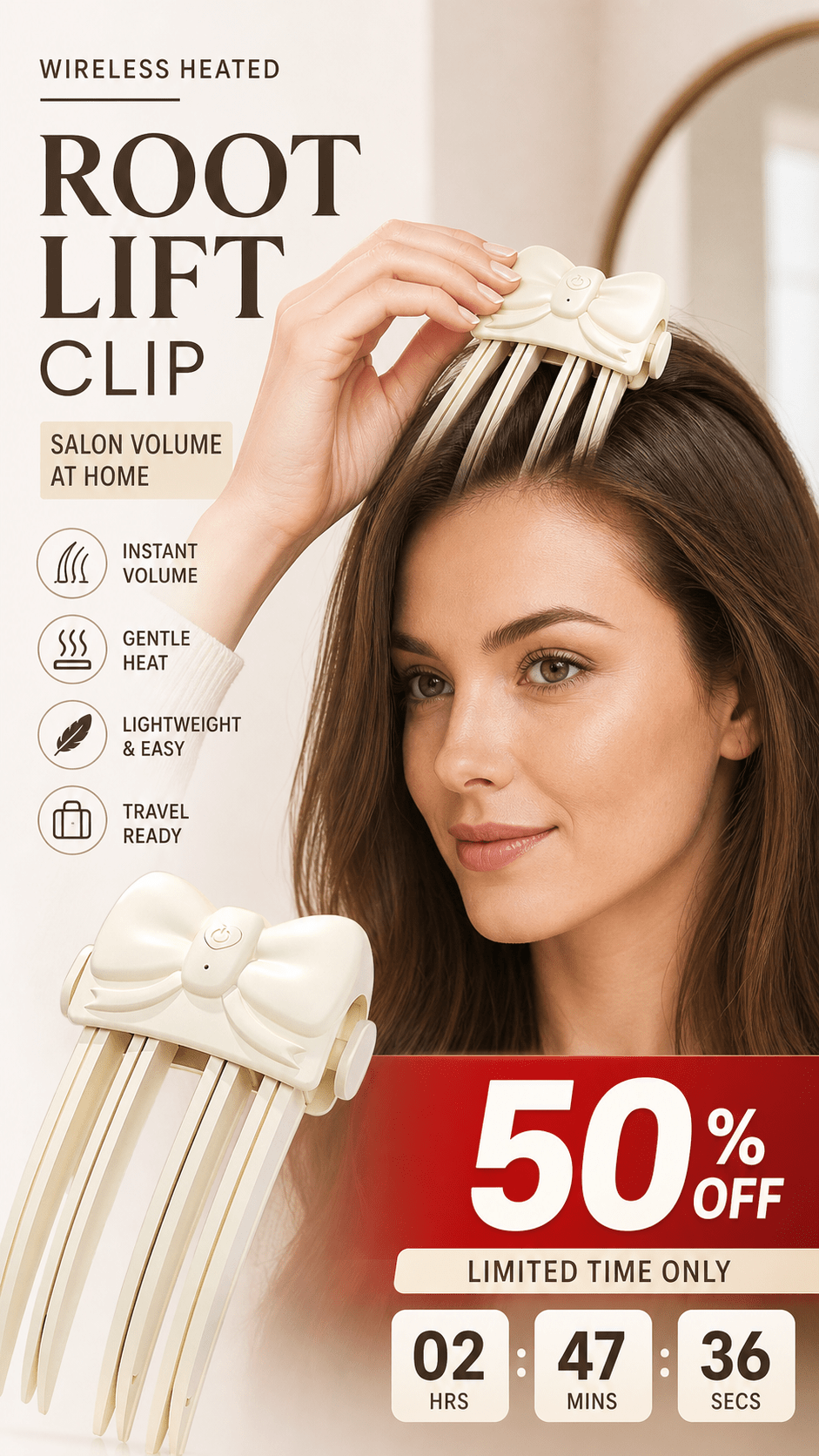 Wireless Heated Root Volume Clip Product Image 08