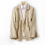 WhisperLoom™ Jacket — Own Every Room with Featherlight Confidence and Cool Authority (Beige XS) - | Zavonix