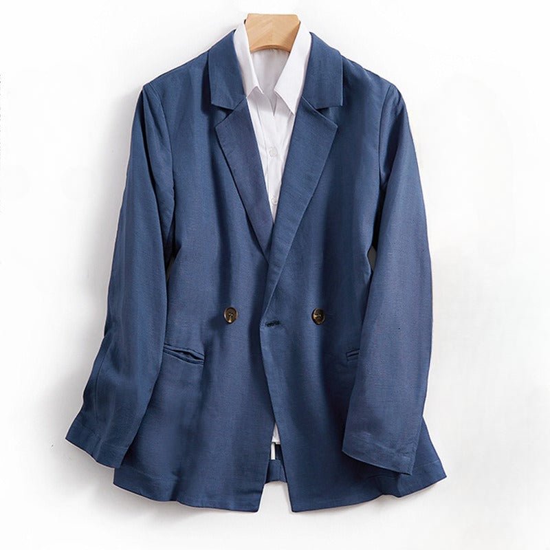 WhisperLoom™ Jacket — Own Every Room with Featherlight Confidence and Cool Authority (Blue XS) - | Zavonix