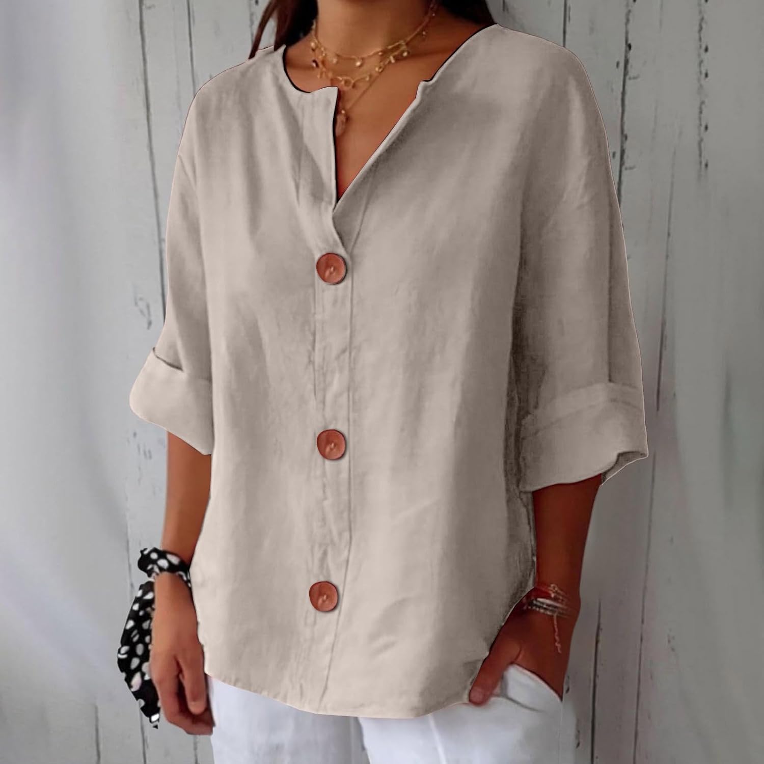 Women's Blouse Relaxed Fit Airy Design | Casual Spring And Summer Wear 1