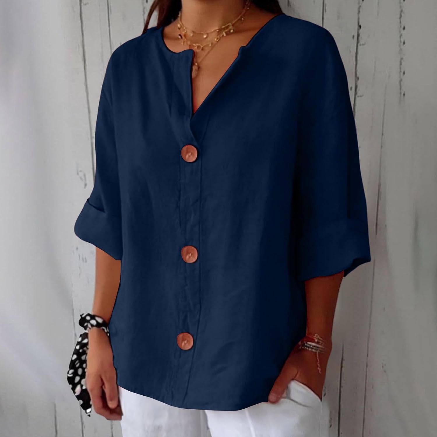 Women's Blouse Relaxed Fit Airy Design | Casual Spring And Summer Wear 0