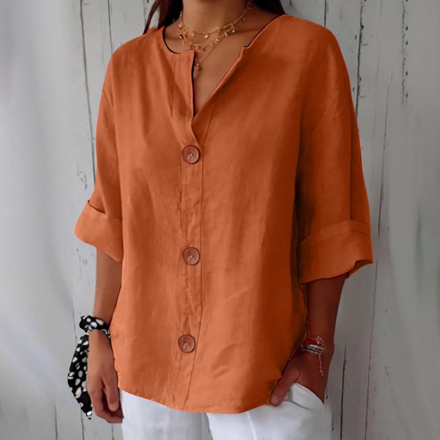 Women's Blouse Relaxed Fit Airy Design | Casual Spring And Summer Wear 6