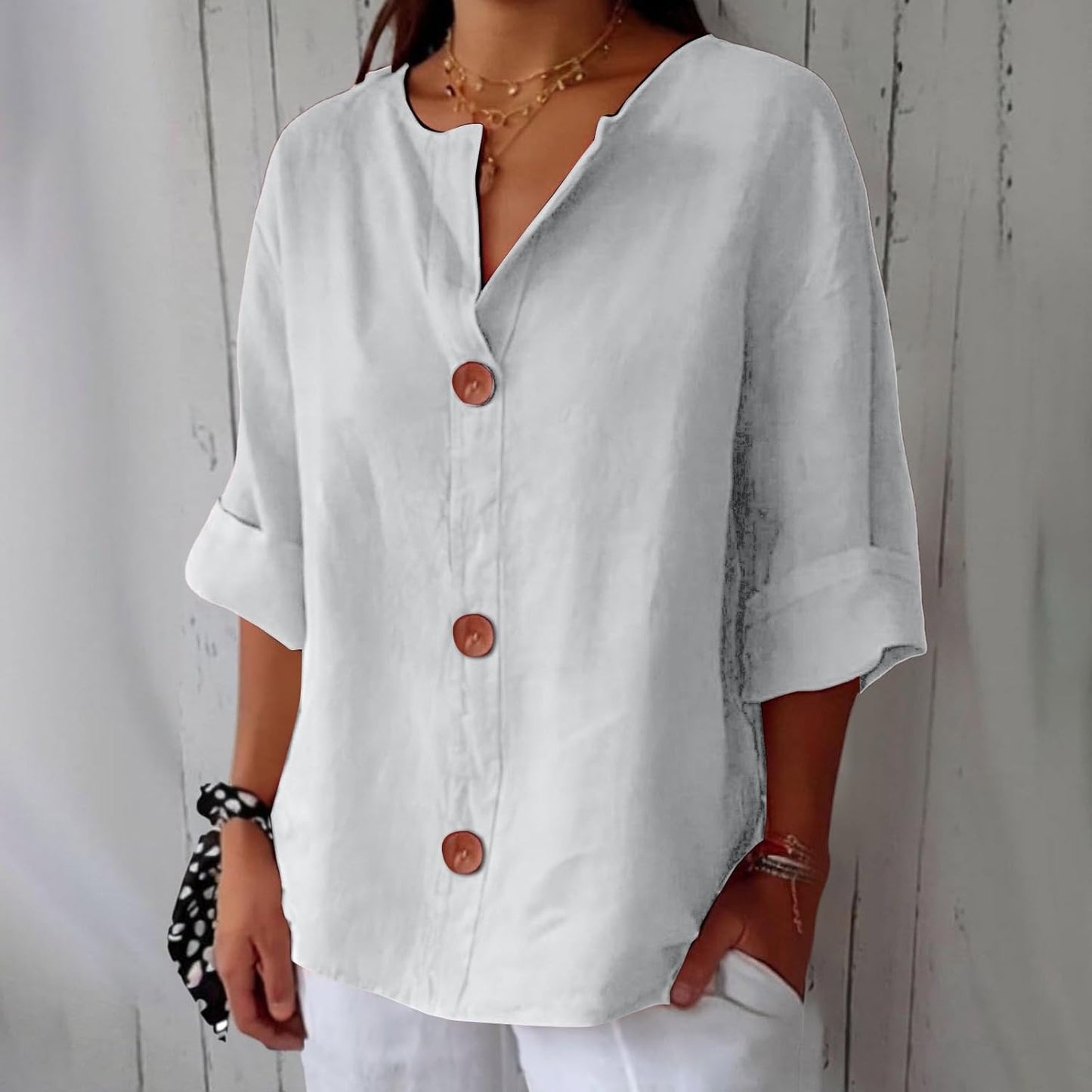 Women's Blouse Relaxed Fit Airy Design | Casual Spring And Summer Wear 2