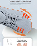 Women's Breathable Walking Sneakers — Extra - Wide Comfort with Flexible Support (Dark Grey 44) - | Zavonix