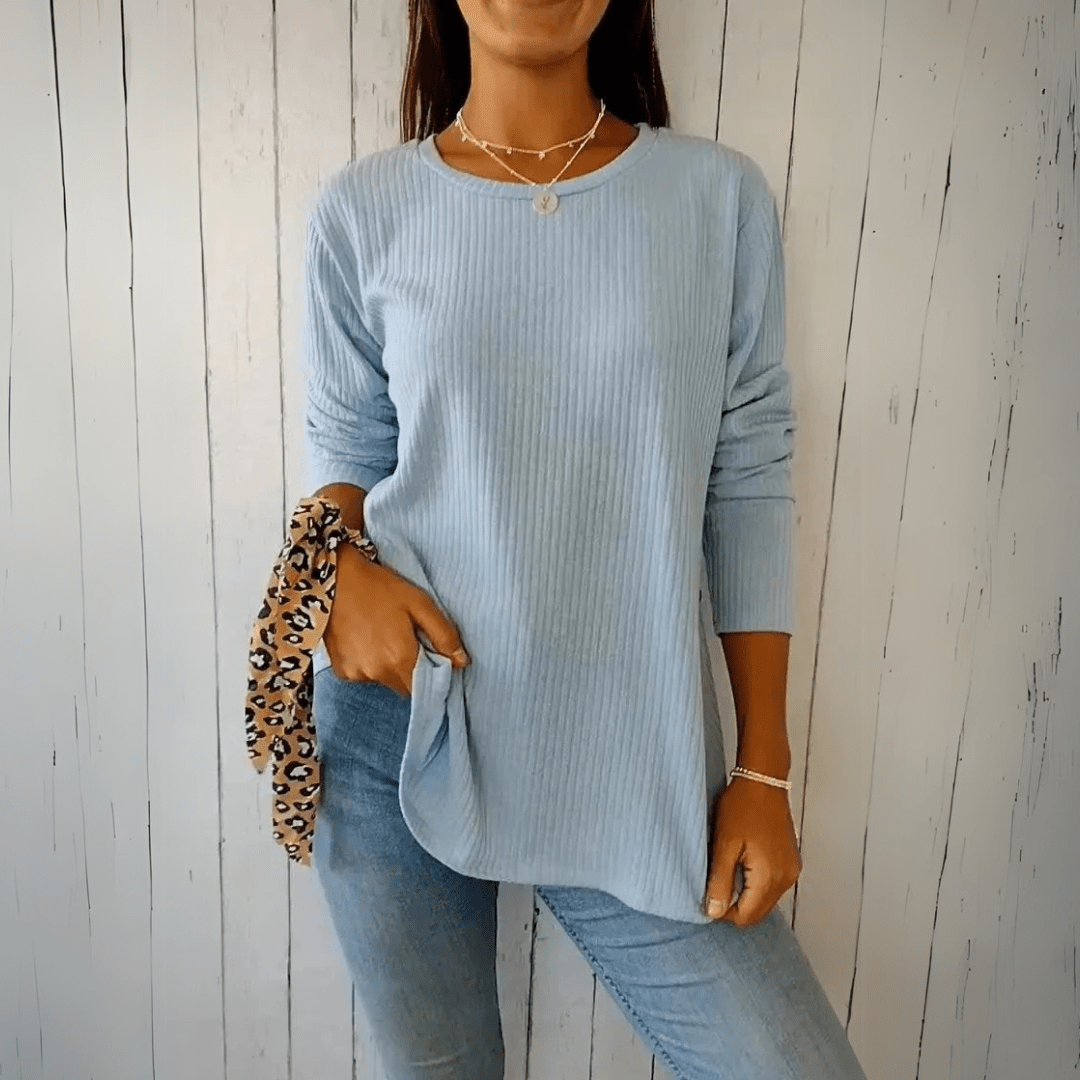 Women's Button-Down Shirt Long Sleeve Round Neck Casual Fit | Smart Casual Office Wear 1