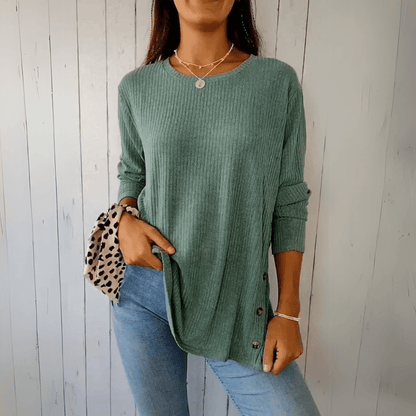 Women's Button-Down Shirt Long Sleeve Round Neck Casual Fit | Smart Casual Office Wear 3