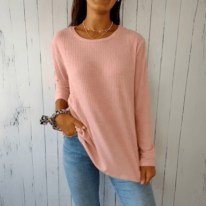 Women's Button-Down Shirt Long Sleeve Round Neck Casual Fit | Smart Casual Office Wear 0