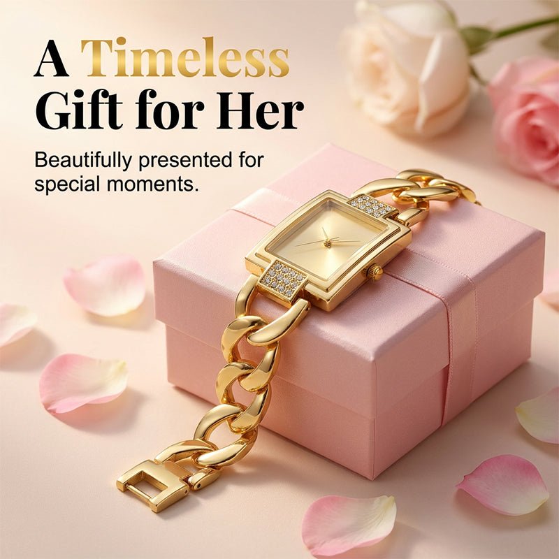 Womens Square Rhinestone Bracelet Watch Product Image 09